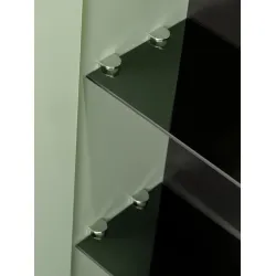 Pakabinamas LED veidrodis-spintelė SAMBA GREEN, 60x19x78 cm