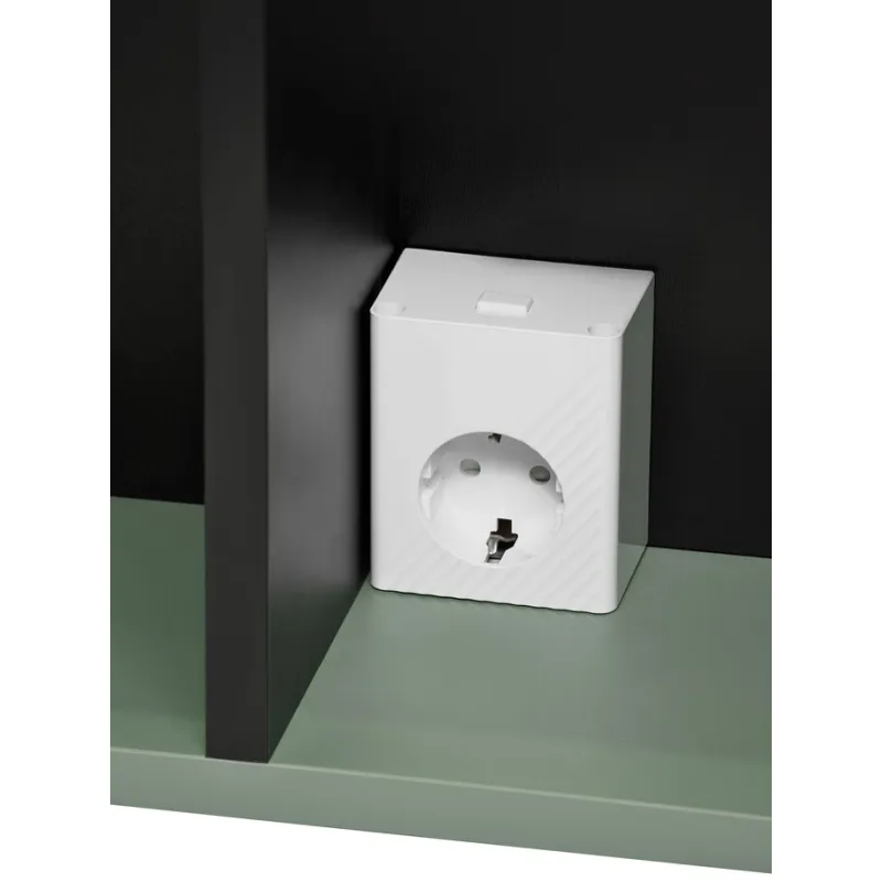 Pakabinamas LED veidrodis-spintelė SAMBA GREEN, 60x19x78 cm