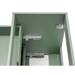 Vonios spintelė su praustuvu SAMBA GREEN, 81x46x59 cm