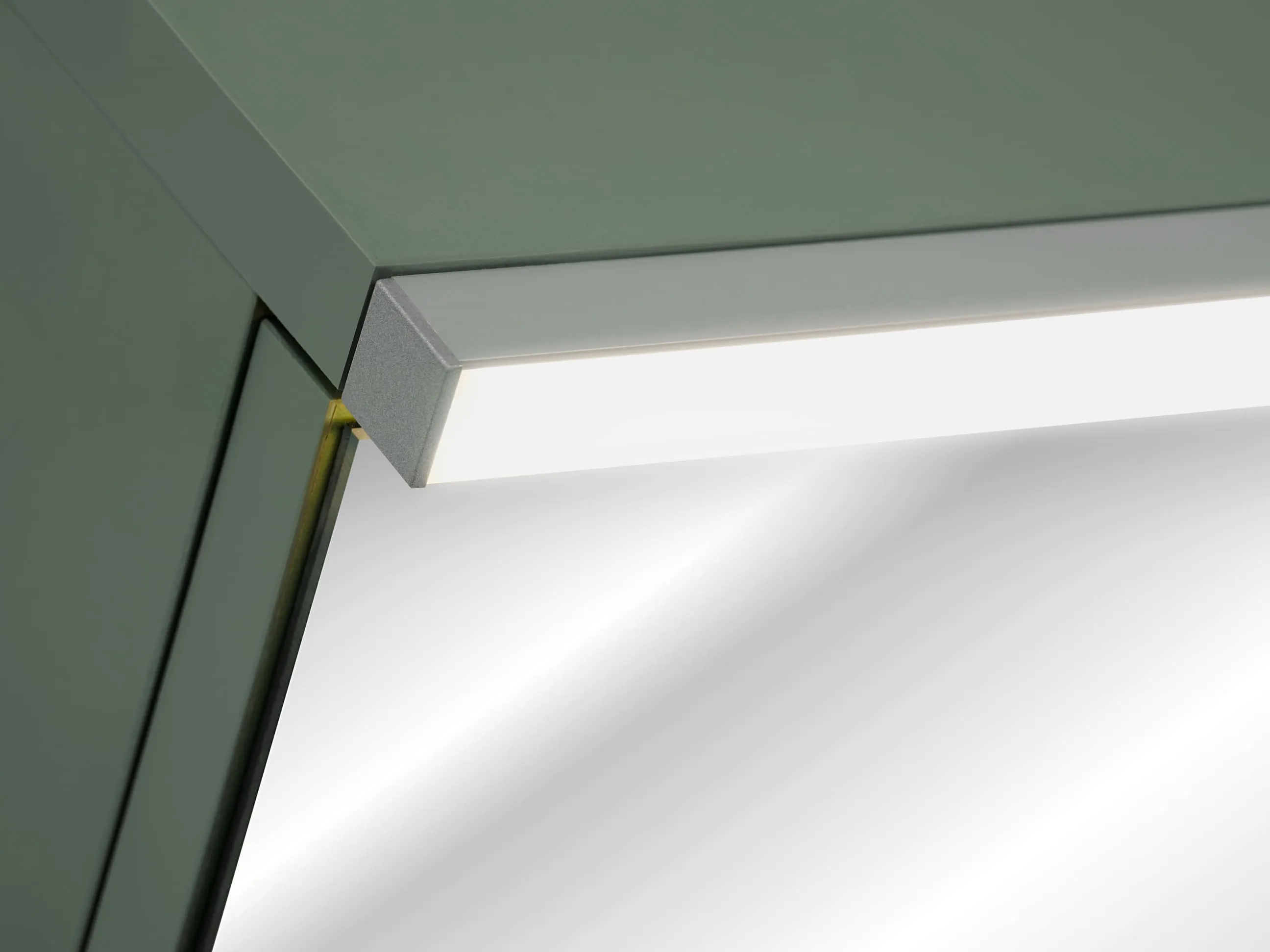 Pakabinamas LED veidrodis-spintelė SAMBA GREEN, 80x19x78 cm