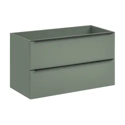 Vonios spintelė su praustuvu SAMBA GREEN, 101x46x59 cm