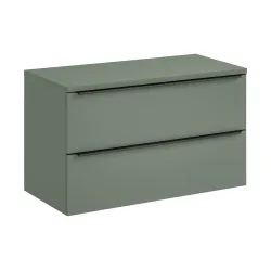 Vonios spintelė su stalviršiumi SAMBA GREEN, 100x46x59 cm