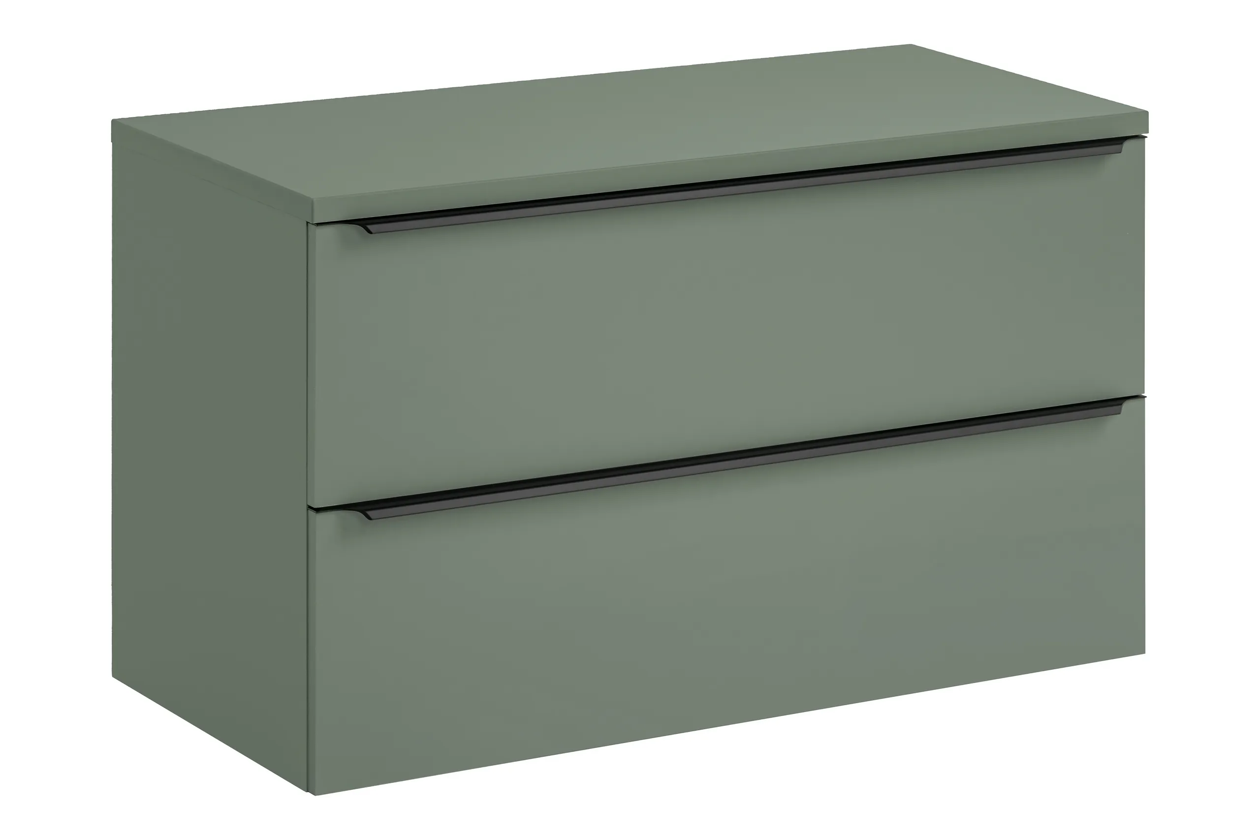 Vonios spintelė su stalviršiumi SAMBA GREEN, 100x46x59 cm