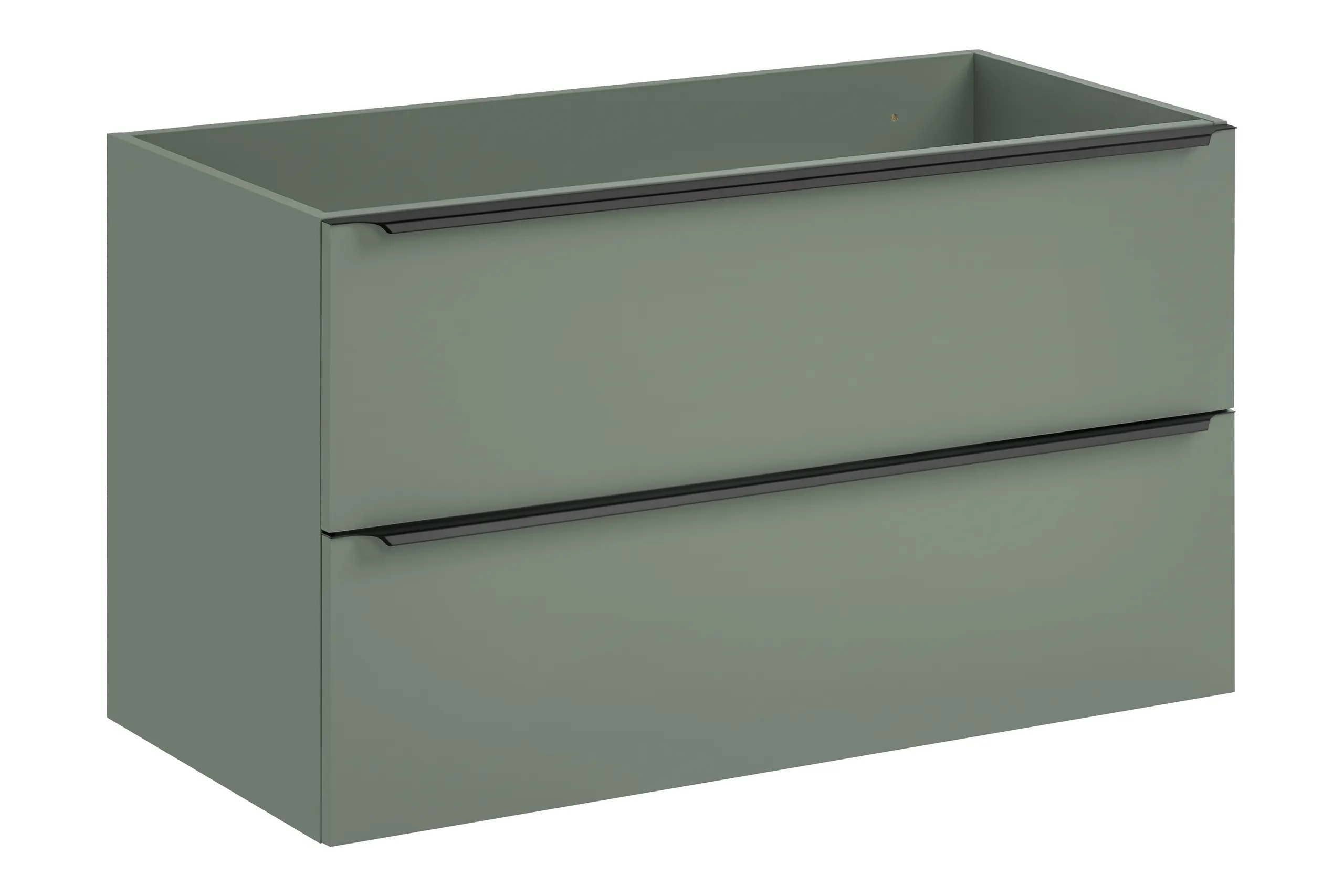 Vonios spintelė su stalviršiumi SAMBA GREEN, 100x46x59 cm