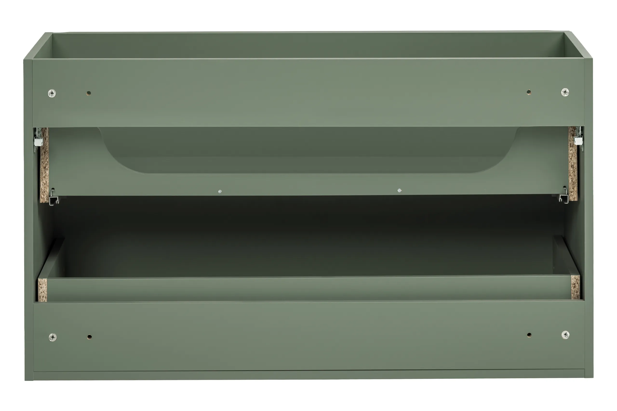 Vonios spintelė su stalviršiumi SAMBA GREEN, 100x46x59 cm
