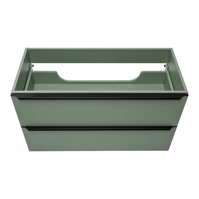 Vonios spintelė su stalviršiumi SAMBA GREEN, 100x46x59 cm