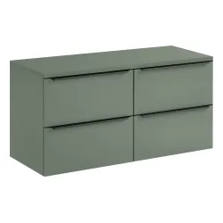 Vonios spintelė su stalviršiumi SAMBA GREEN, 120x46x59 cm