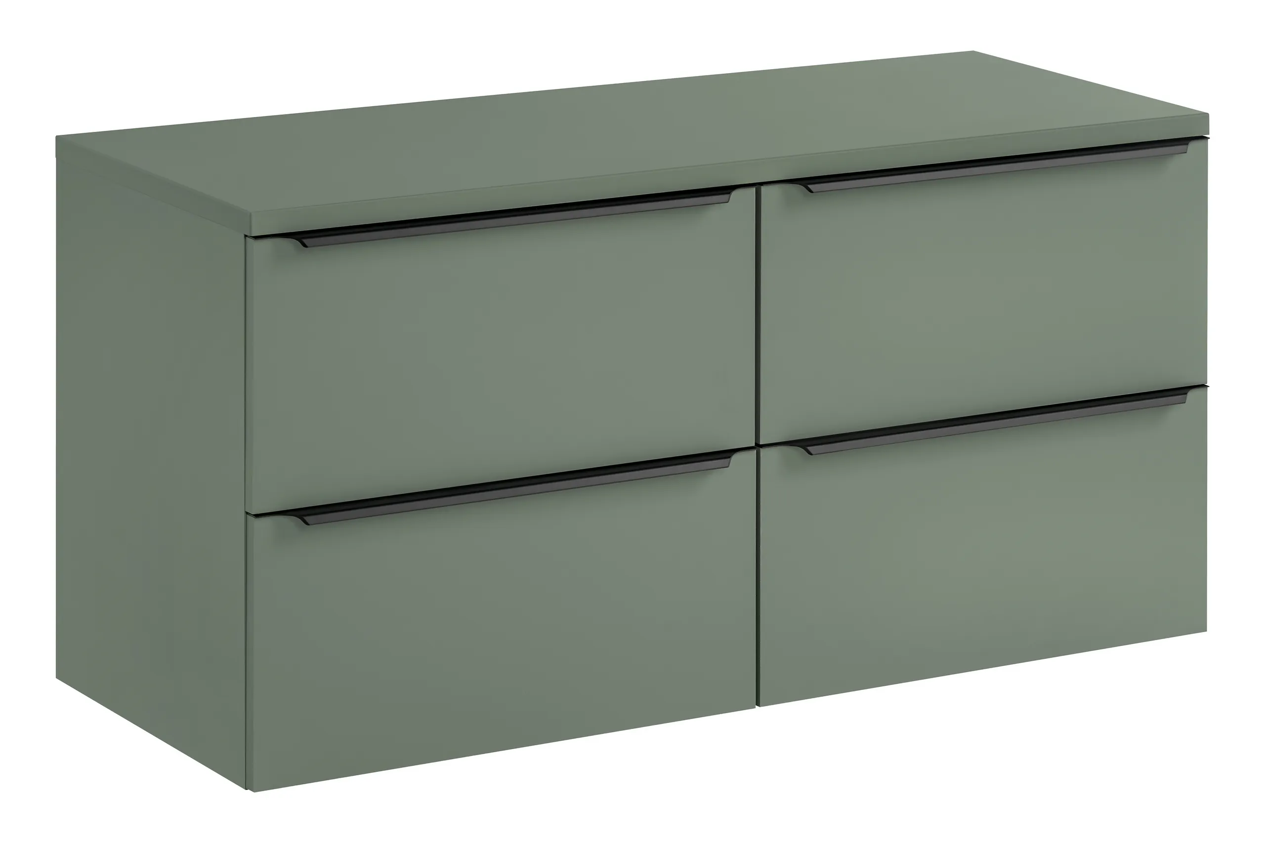 Vonios spintelė su stalviršiumi SAMBA GREEN, 120x46x59 cm