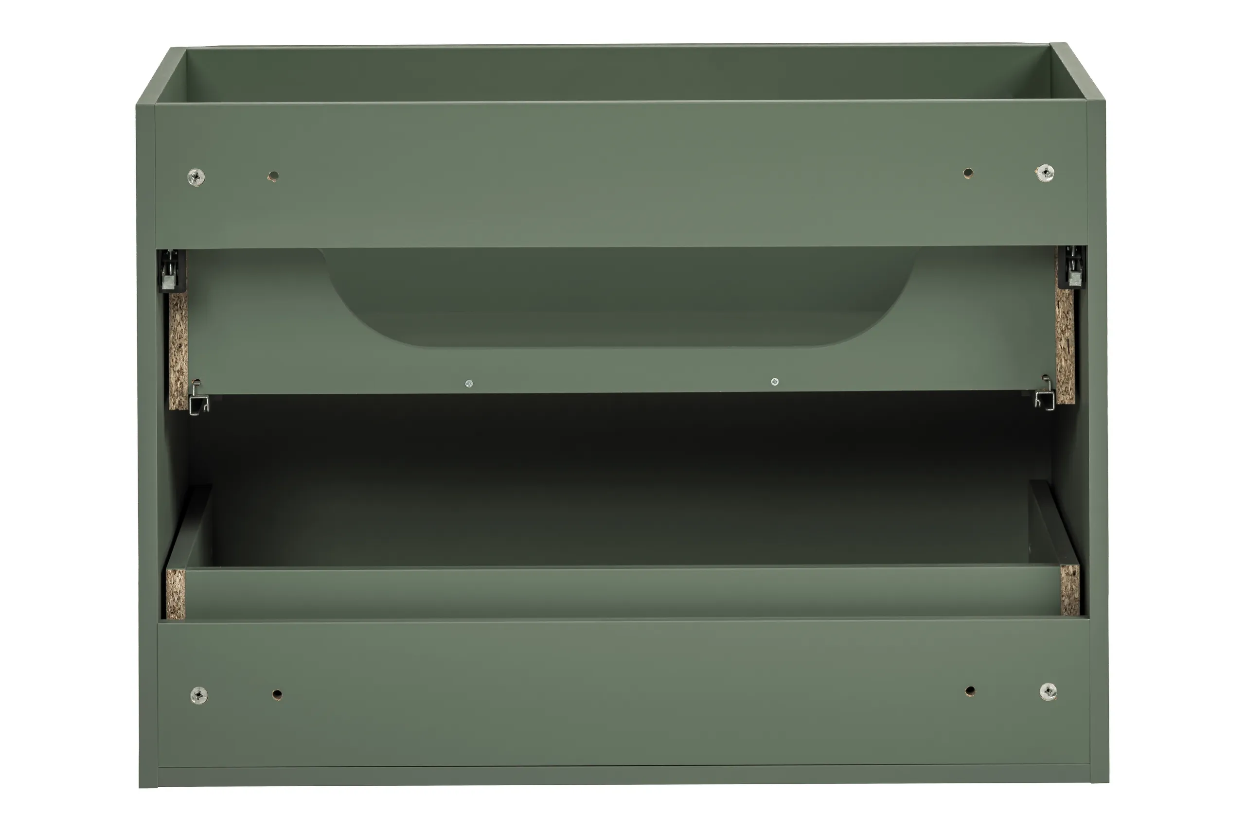 Vonios spintelė su skalbinių krepšiu SAMBA GREEN, 120x46x59 cm