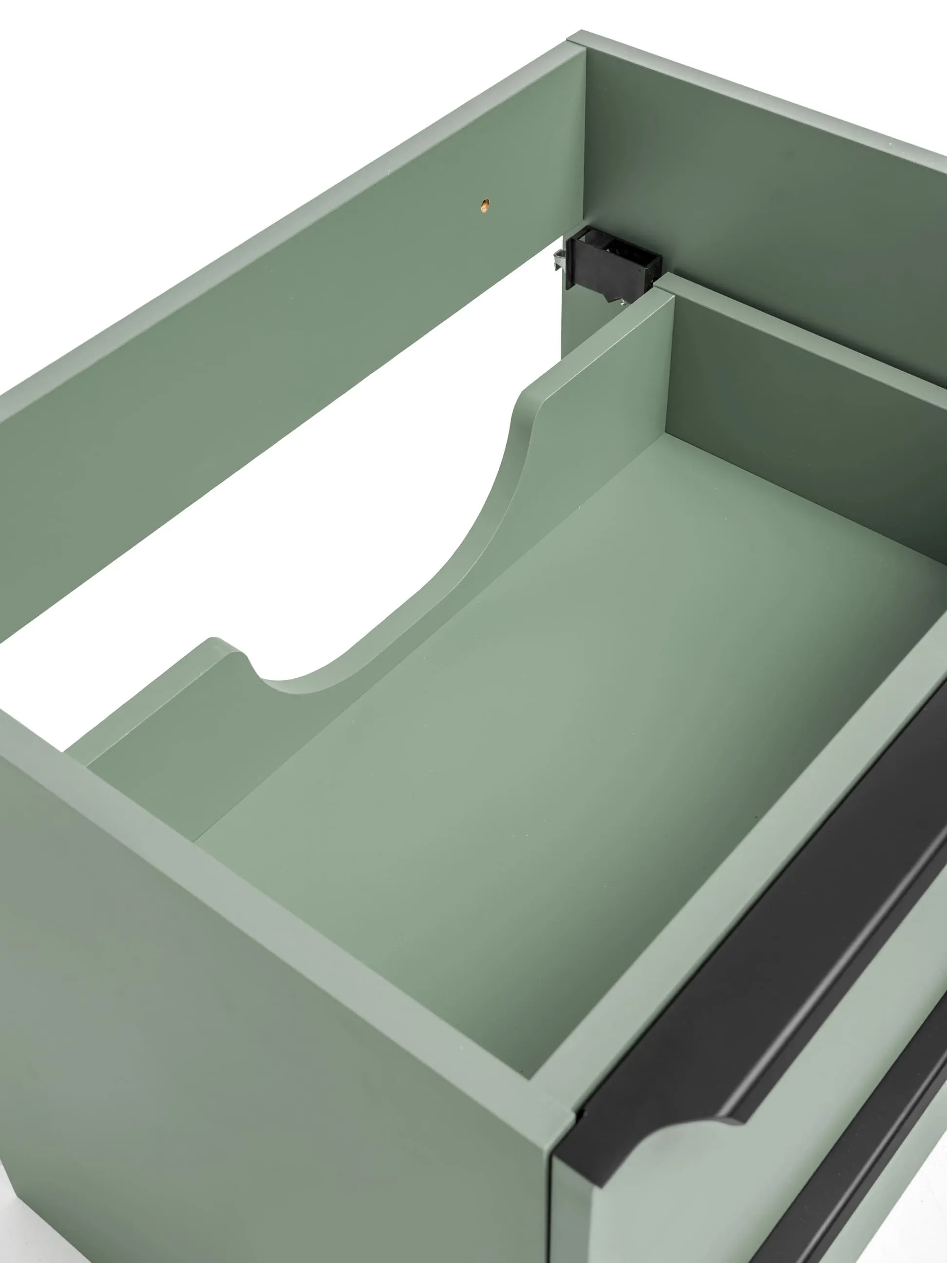 Vonios spintelė su stalviršiumi SAMBA GREEN, 70x46x59 cm