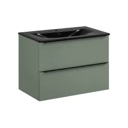 Vonios spintelė su praustuvu SAMBA GREEN B, 81x46x59 cm