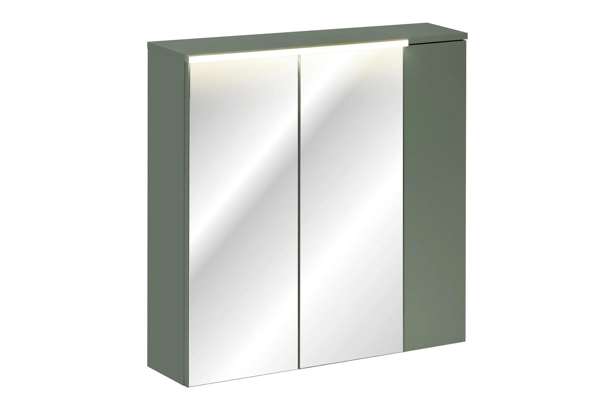 Pakabinamas LED veidrodis-spintelė SAMBA GREEN, 60x19x78 cm
