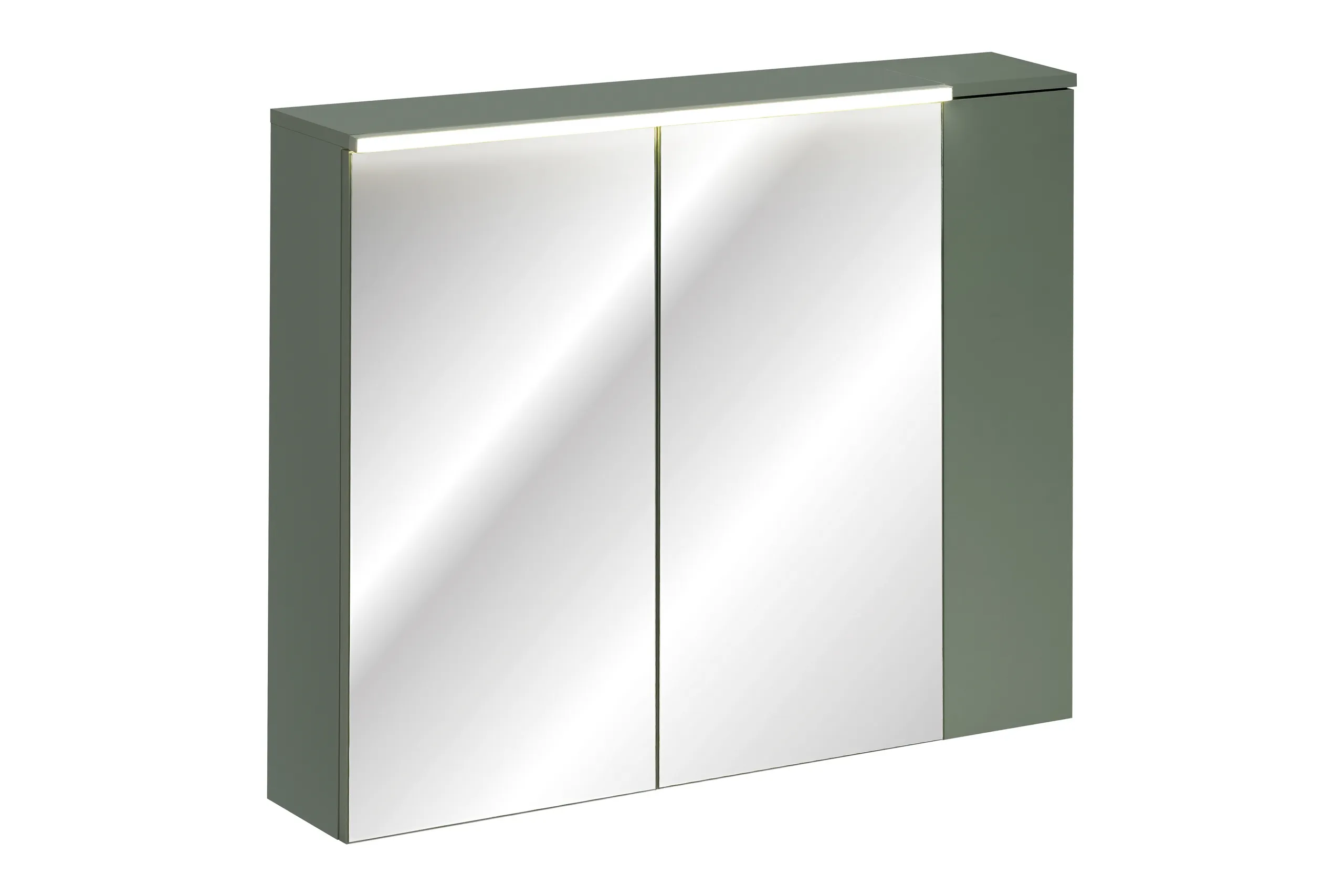 Pakabinamas LED veidrodis-spintelė SAMBA GREEN, 80x19x78 cm