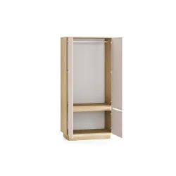 Dvidurė spinta HILA su LED apšvietimu, 90x52x190 cm