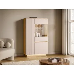 Vitrina HILA su LED apšvietimu, 90x40x150 cm