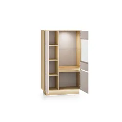 Vitrina HILA su LED apšvietimu, 90x40x150 cm