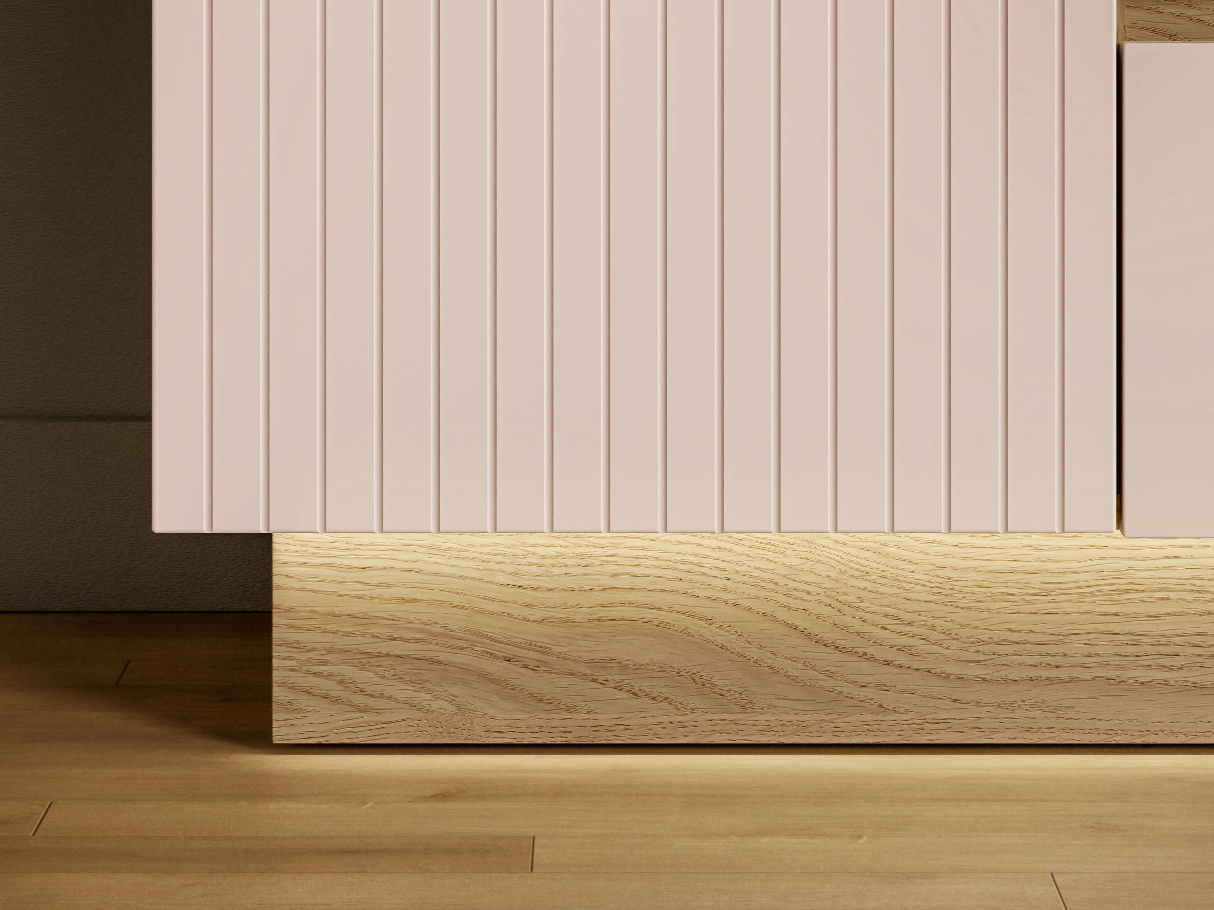 Komoda HILA su LED apšvietimu, 120x40x85 cm