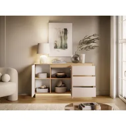 Komoda HILA su LED apšvietimu, 150x40x85 cm