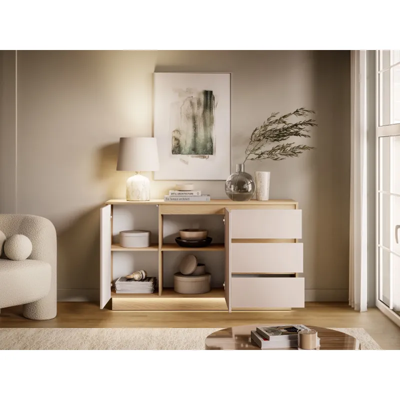 Komoda HILA su LED apšvietimu, 150x40x85 cm