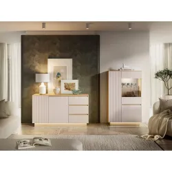 Komoda HILA su LED apšvietimu, 150x40x85 cm