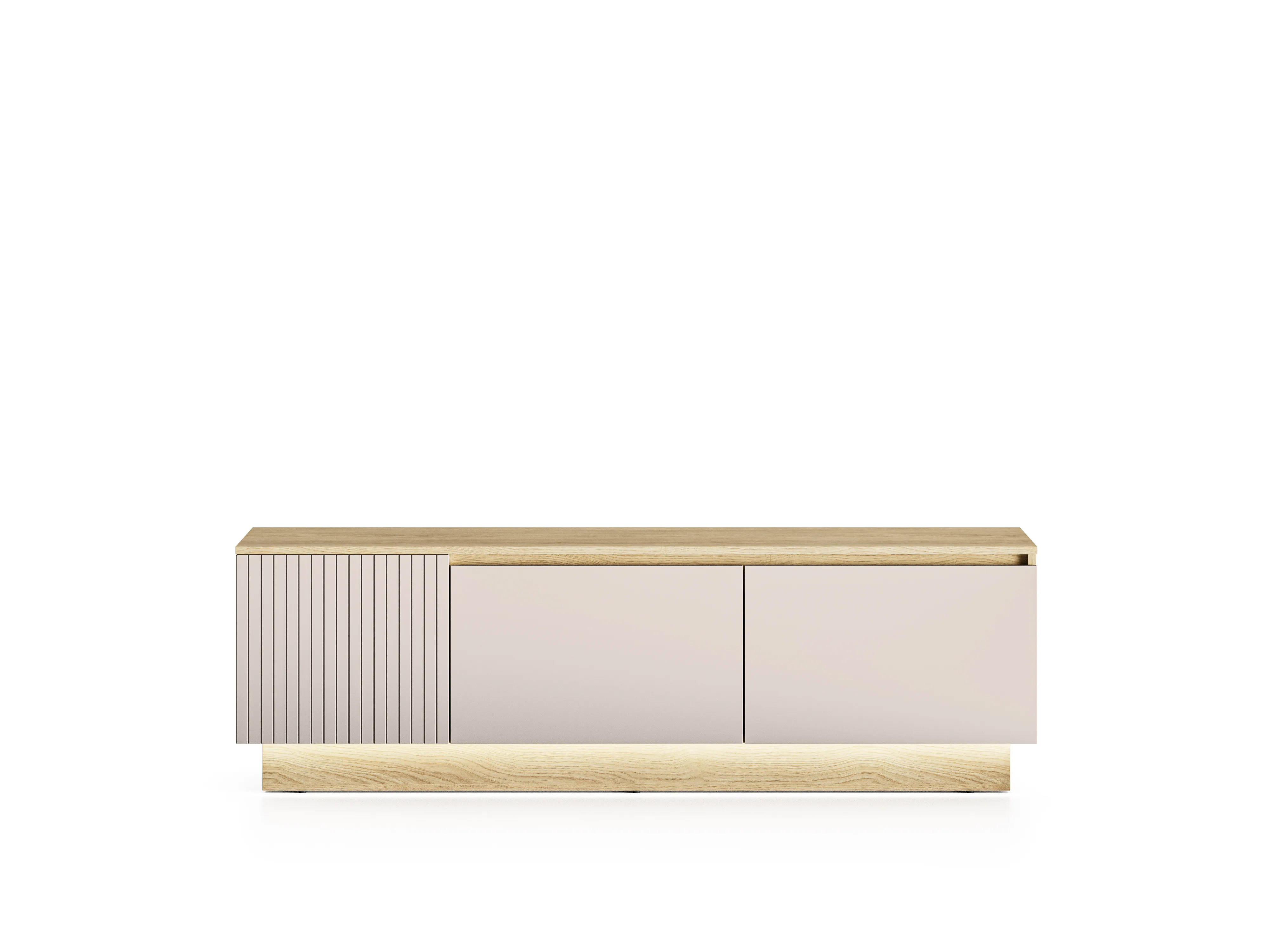 TV spintelė HILA su LED apšvietimu, 150x40x50 cm