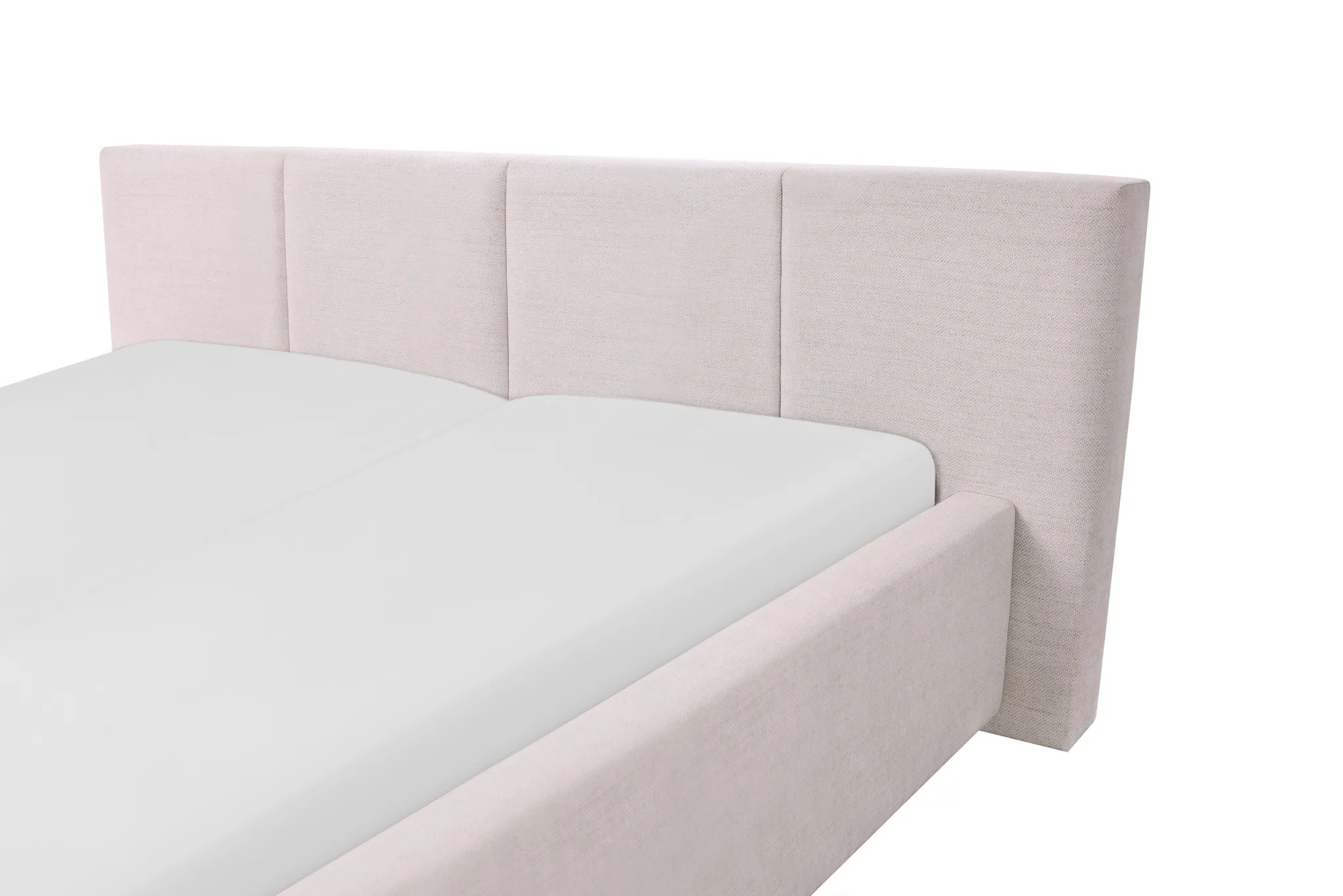 Lova 180x200 cm CAPRIA su patalynės dėže, beige
