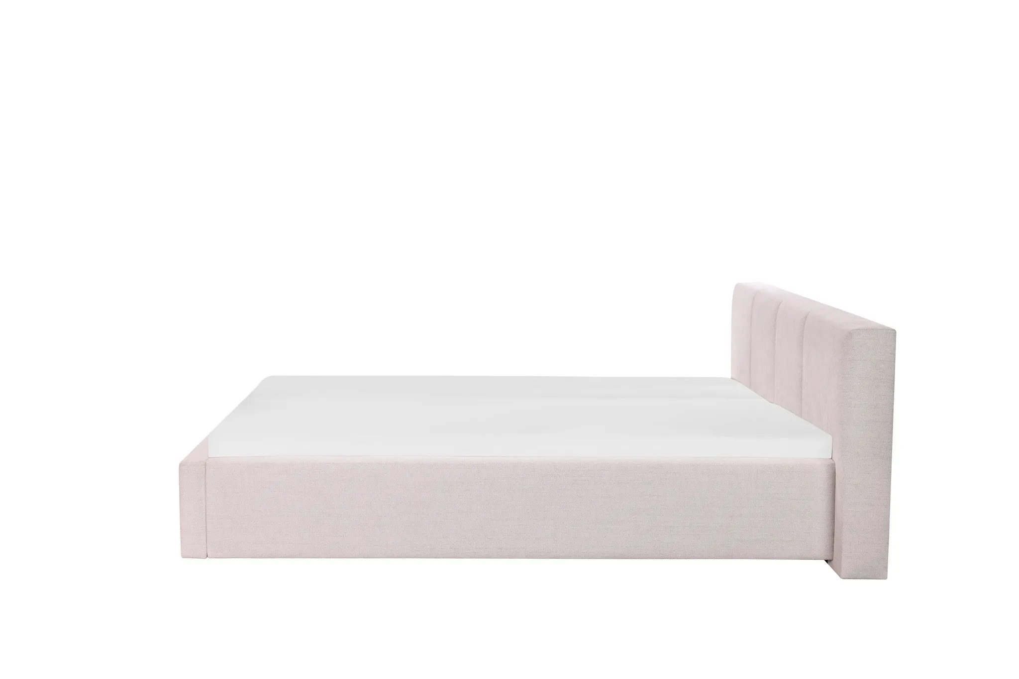 Lova 180x200 cm CAPRIA su patalynės dėže, beige