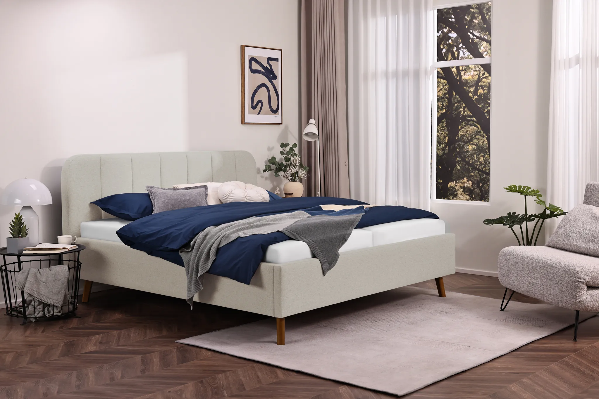 Lova 180 cm OSLO, dramblio kaulo