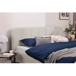 Lova 180 cm OSLO su patalynės dėže, dramblio kaulo