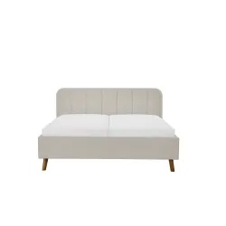 Lova 180 cm OSLO su patalynės dėže, dramblio kaulo