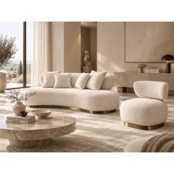 Fotelis NUA, ecru, 75x71x76 cm