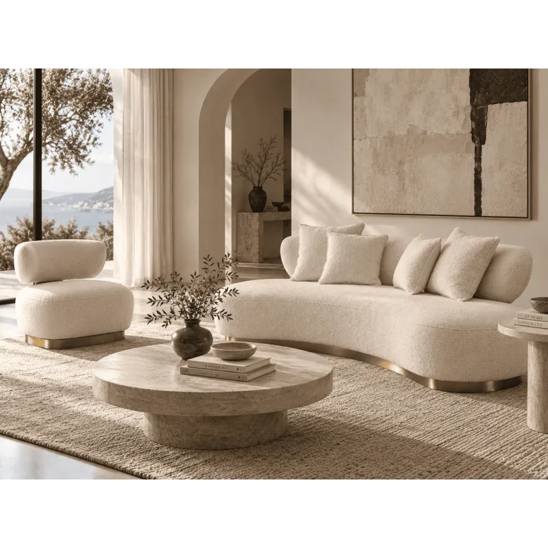 Fotelis NUA, ecru, 75x71x76 cm