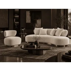 Fotelis NUA, ecru, 75x71x76 cm