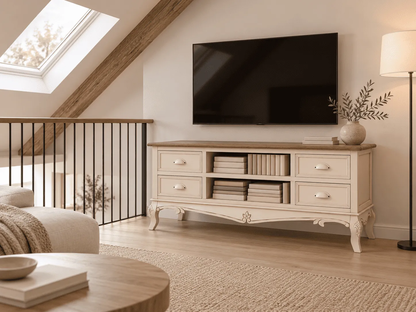 TV staliukas RIMINI, 120x50x54,5 cm