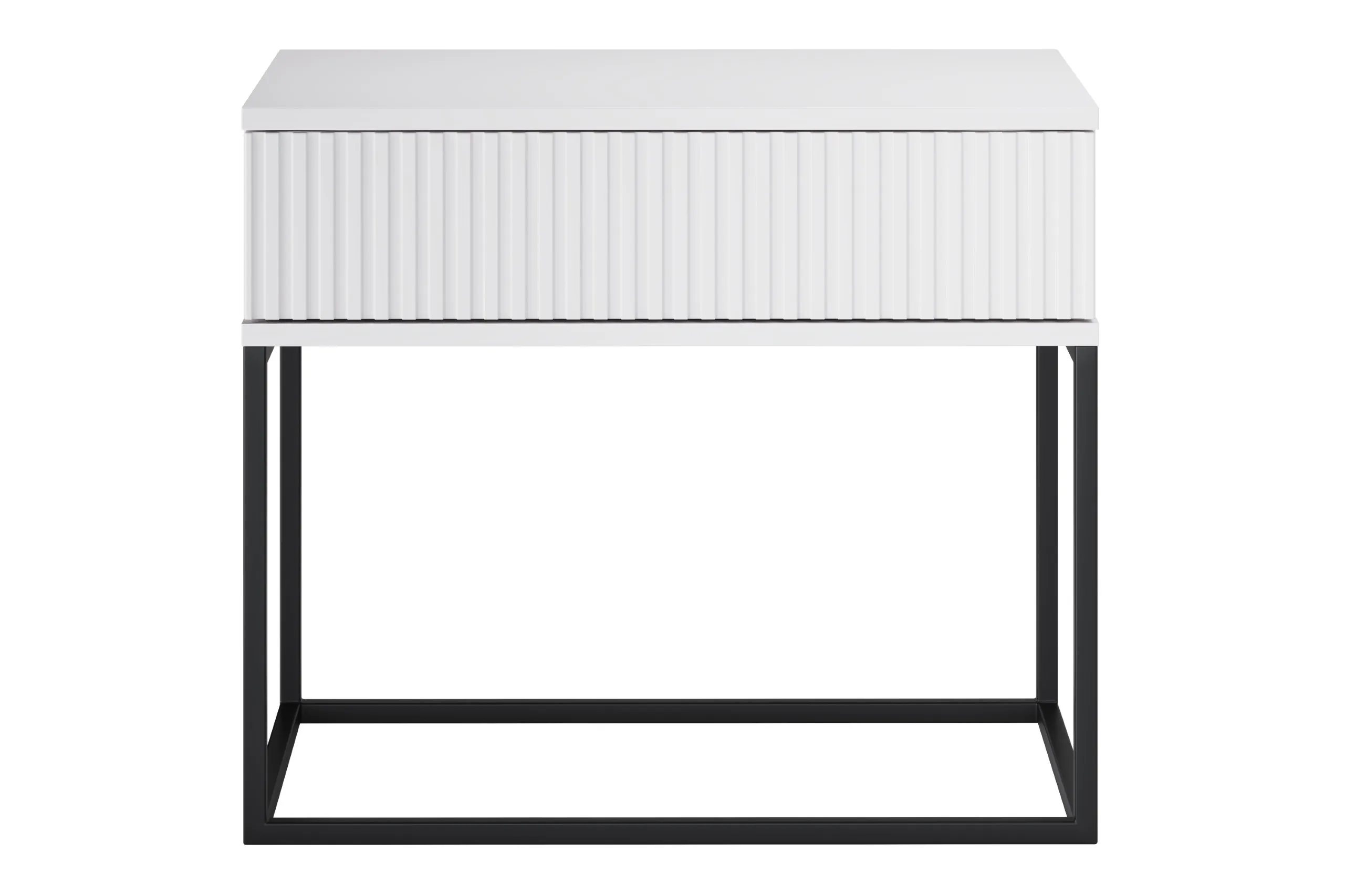 Naktinis staliukas SPELA, baltas, 60x39x52 cm