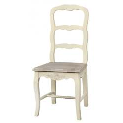 Kėdė RIMINI - provanso stiliaus, 48x55x95cm. kreminės spalvos, kokybiška