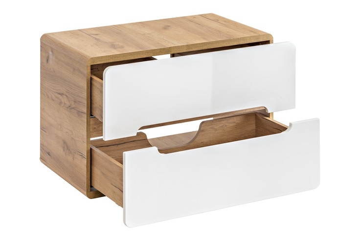 Modernaus dizaino vonios spintelė su praustuvu, kokybiška, elegantiška